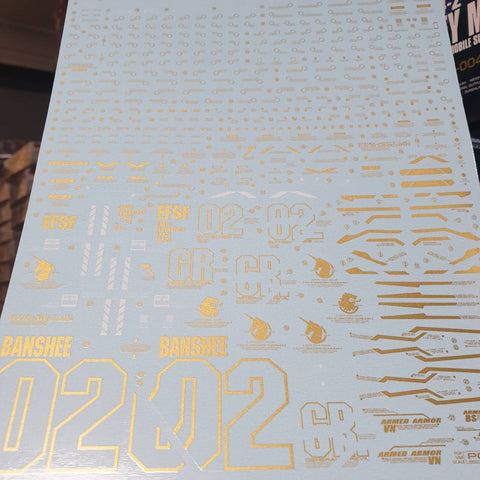 Delpi Decal (ดีคอลน้ำ) PG BANSHEE ARMED ARMOR VN BS Delpi Decal