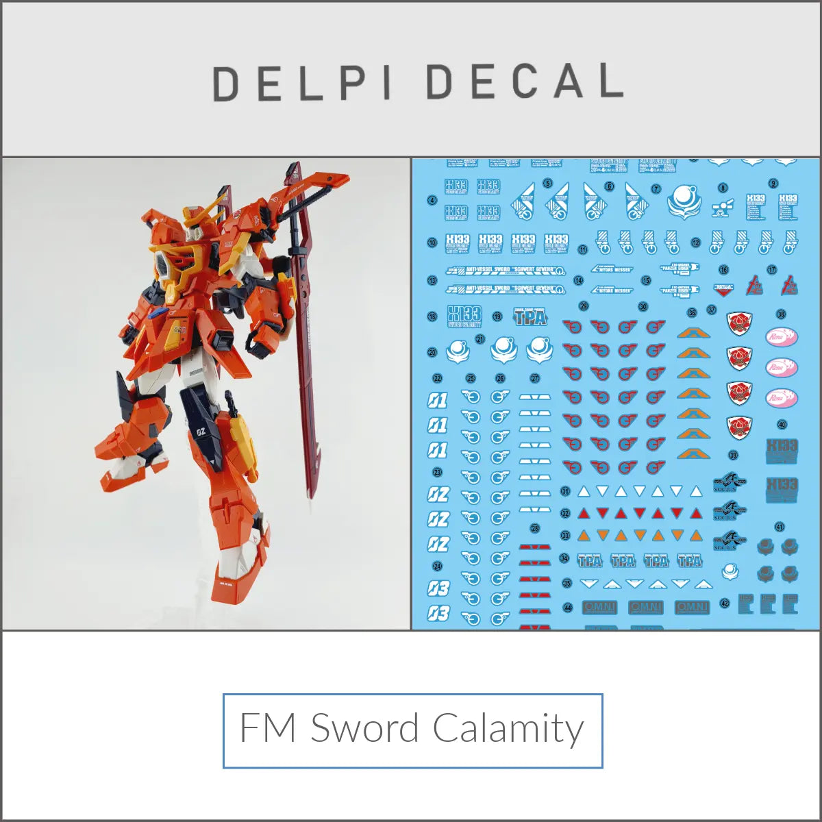 Delpi Water Decal (ดิแคลน้ำ FM Sword Calamity Delpi Decal