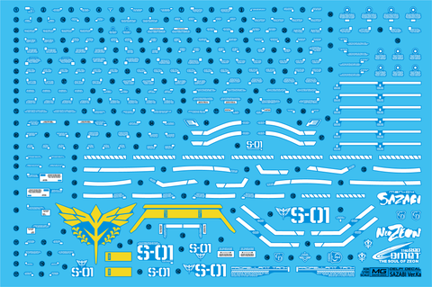 Delpi Water Decal (ดิแคลน้ำ) MG Sazabi Ver.Ka