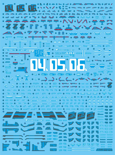 Delpi Water Decal (ดิแคลน้ำ) MG FAZZ Ver.Ka Gundam Delpi Decal