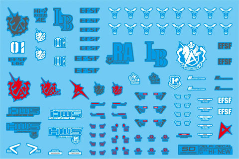 Delpi Decal (ดีคอลน้ำ) SD RX-93-2 Hi-V Delpi Decal