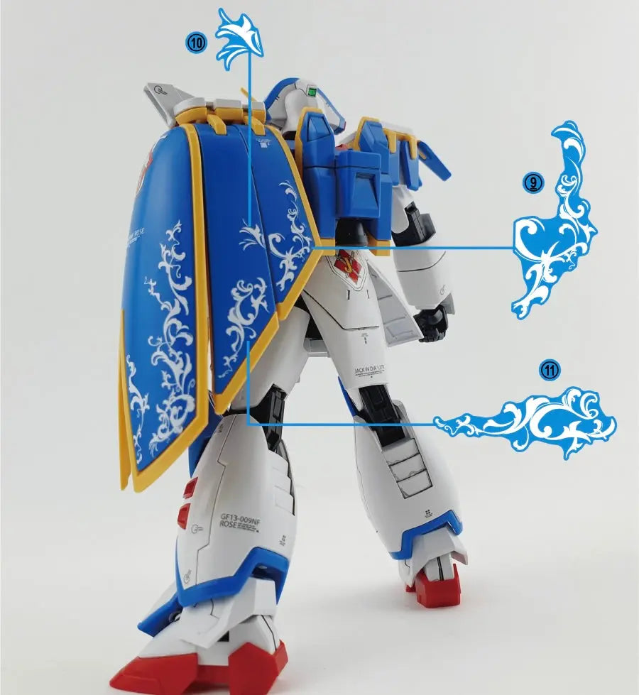 Delpi Water Decal (ดิแคลน้ำ) HG Rose Gundam Delpi Decal