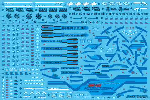 Delpi Water Decal (ดิแคลน้ำ) MG Providence Gundam