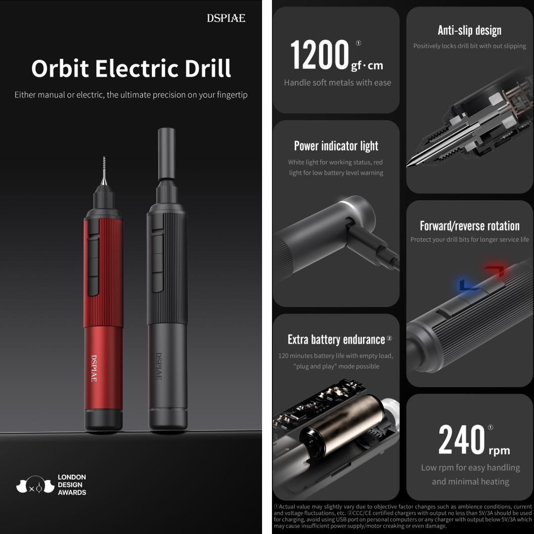 (New) DSPIAE สว่านมือไฟฟ้า Orbit Electric Drill Dspiae