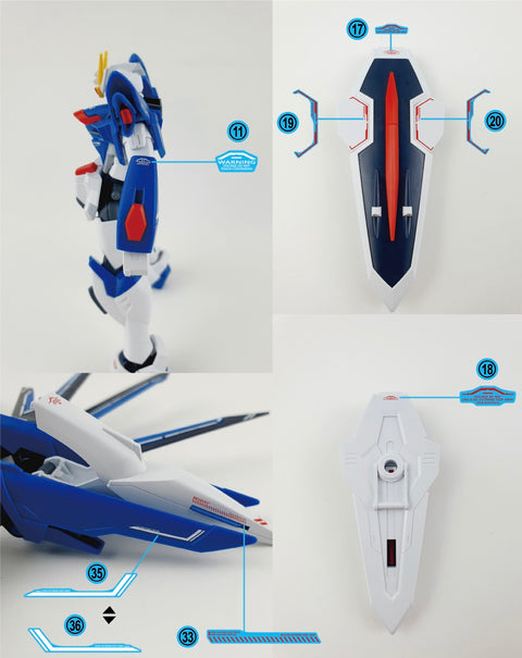 Delpi Water Decal (ดิแคลน้ำ) HG Rising Freedom Gundam