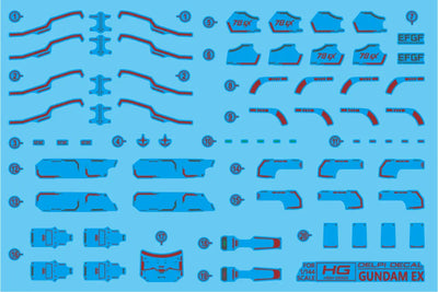 Delpi Water Decal (ดิแคลน้ำ) HG Requiem Ex Gundam Delpi Decal