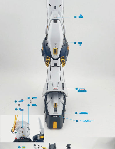 Delpi Decal (ดีคอลน้ำ) PG UNLEASHED RX-93 V VER. DELPI Delpi Decal