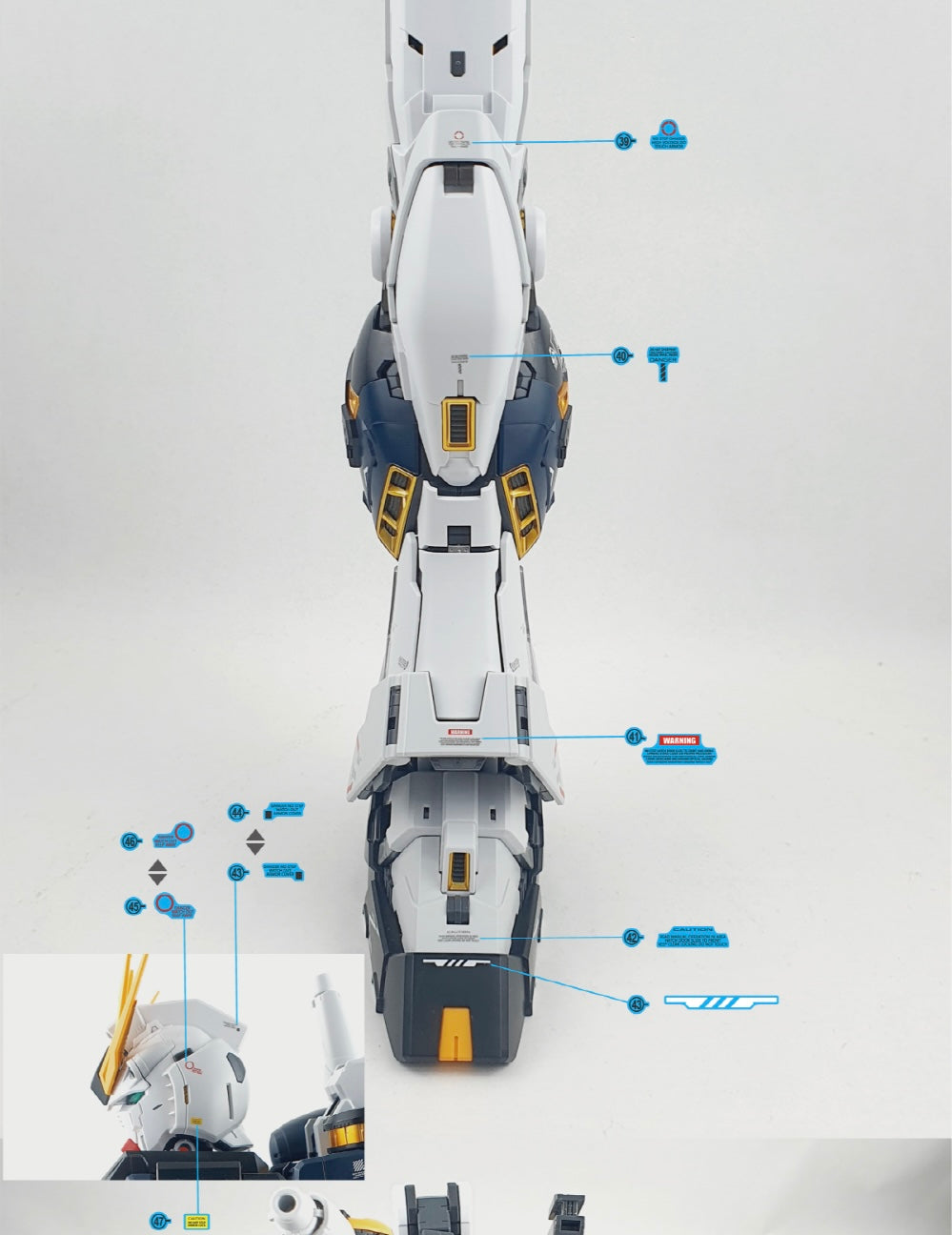 Delpi Decal (ดีคอลน้ำ) PG UNLEASHED RX-93 V VER. DELPI Delpi Decal