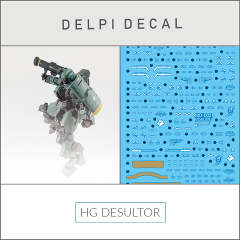 Delpi Decal (ดีคอลน้ำ) HG DESULTOR Delpi Decal