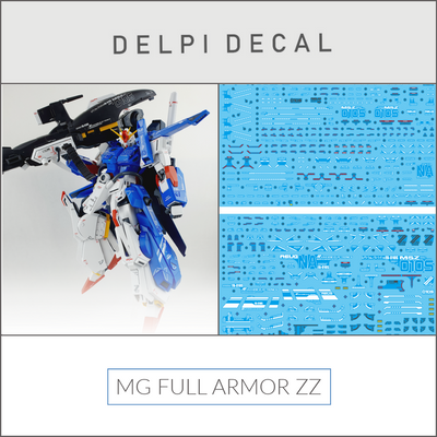 Delpi Decal (ดีคอลน้ำ) MG FULL ARMOR ZZ Delpi Decal