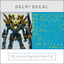 Delpi Water Decal (ดิแคลน้ำ) MG Unicorn Banshee Norn Full Gundam (Gold Holo)