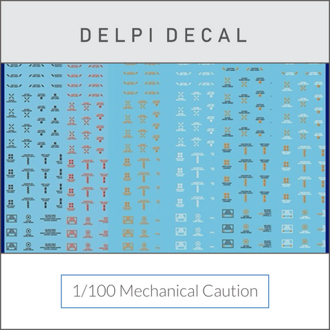 Delpi Water Decal (ดิแคลน้ำ) 1/100 Mechanical Caution