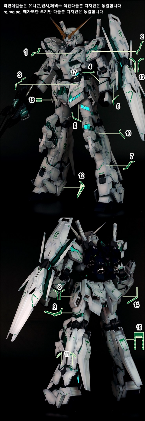 Delpi Water Decal (ดิแคลน้ำ) PG Unicorn Gundam