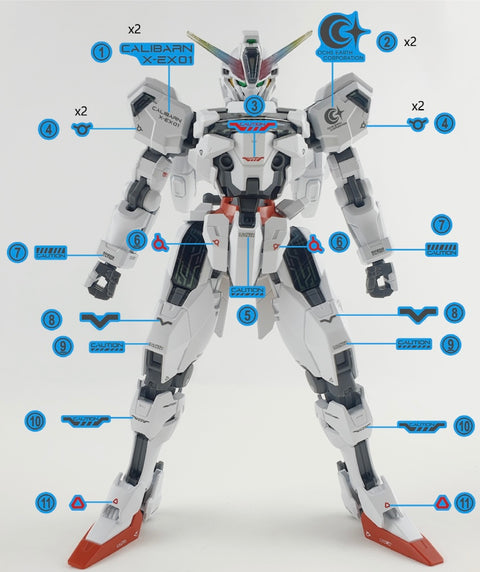 Delpi Water Decal (ดิแคลน้ำ) HG Calibarn Gundam