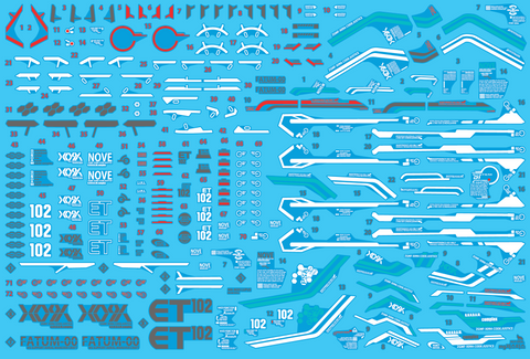 Delpi Water Decal (ดิแคลน้ำ) MG Justice Gundam