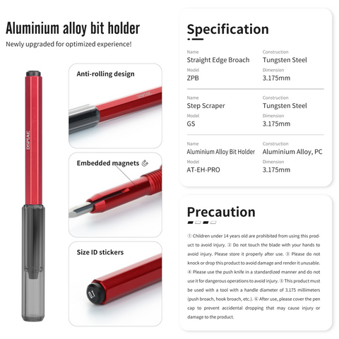 (New) DSPIAE ปากกา-มีดเดินลาย Straight Edge Broach & Step Scraper Dspiae