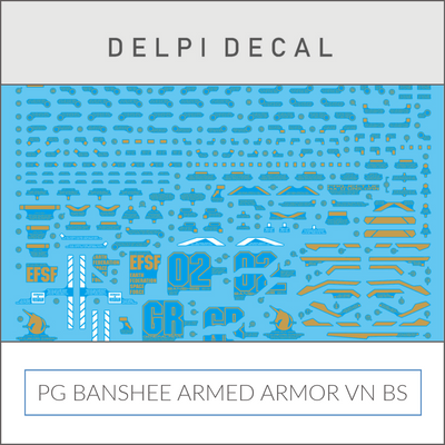 Delpi Decal (ดีคอลน้ำ) PG BANSHEE ARMED ARMOR VN BS Delpi Decal