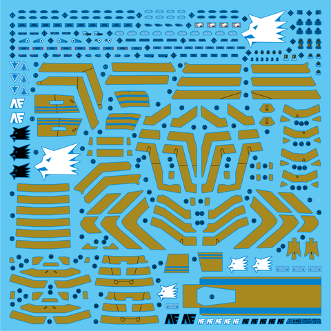 Delpi Decal (ดีคอลน้ำ) MG GRAY ZETA Delpi Decal