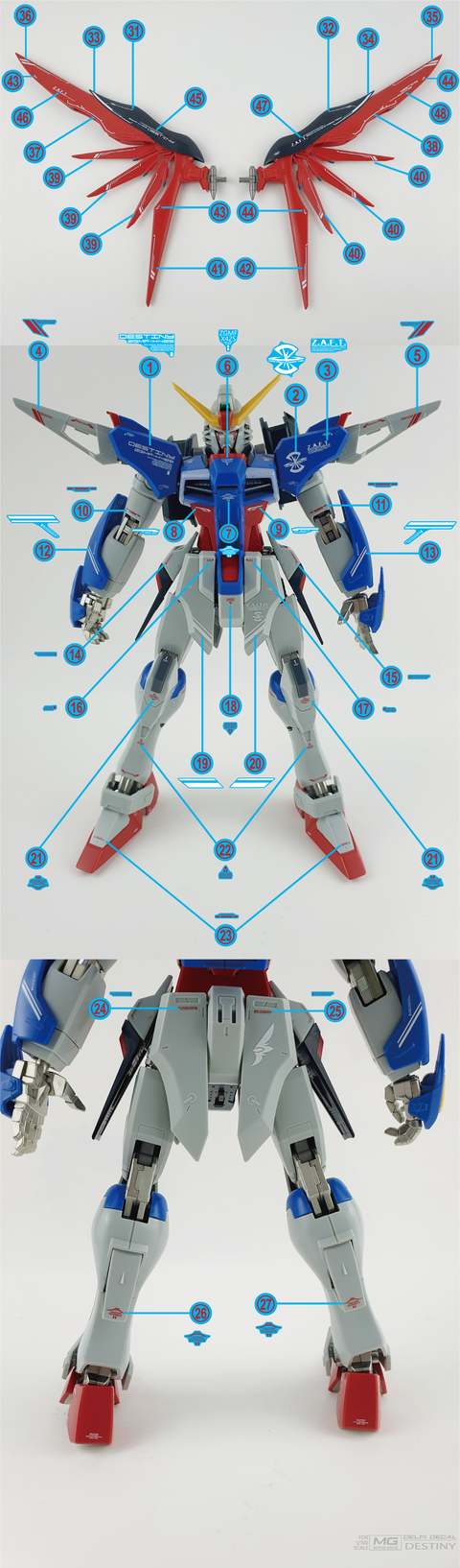 Delpi Water Decal (ดิแคลน้ำ) MG Destiny Gundam