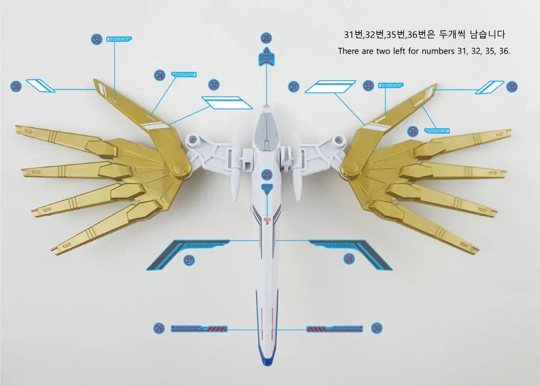 Delpi Water Decal (ดิแคลน้ำ) HG Mighty Strike Freedom Gundam Delpi Decal