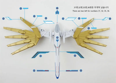 Delpi Water Decal (ดิแคลน้ำ) HG Mighty Strike Freedom Gundam Delpi Decal