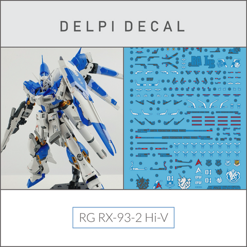 Delpi Water Decal (ดิแคลน้ำ) RG RX-93-2 Hi-V Gundam