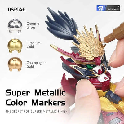 Super Metallic Color Marker By DSPIAE ปากกาสี Metallic Dspiae