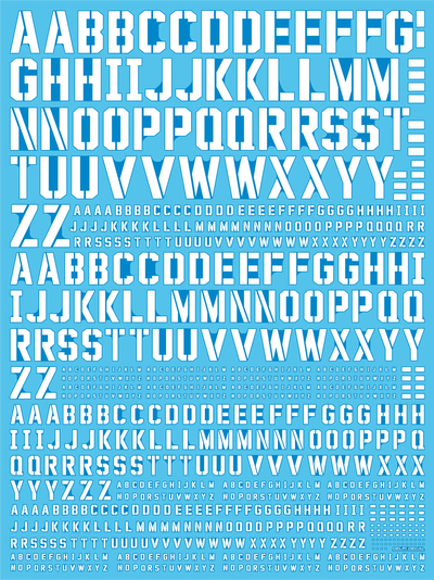 Delpi Water Decal (ดิแคลน้ำ) Alphabet Universal Delpi Decal