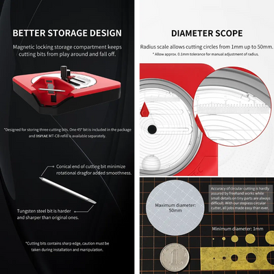 Integral Circular Cutter By DSPIAE เครื่องตัดเทปบังพ่นแบบวงกลม รุ่นพลาสติก Dspiae