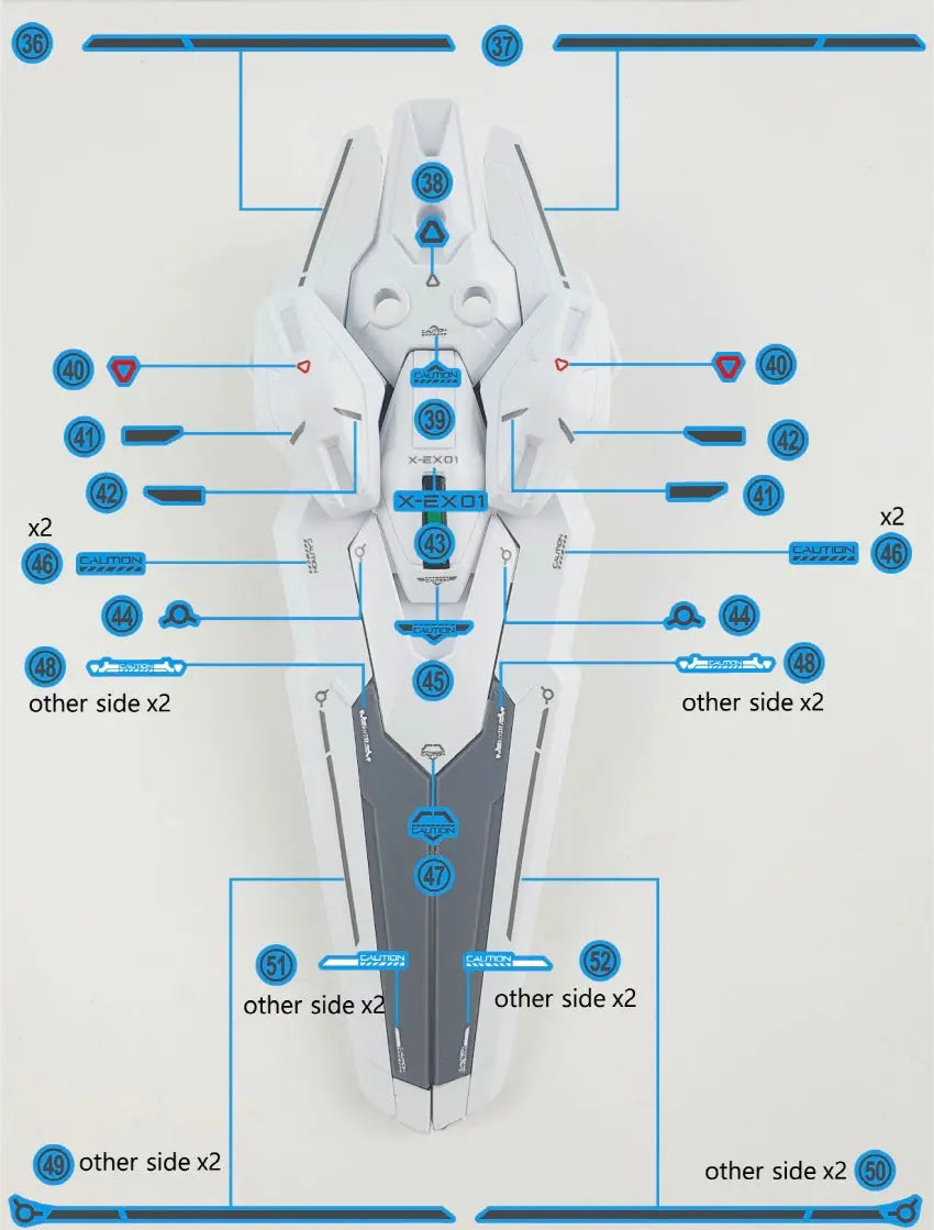 Delpi Water Decal (ดิแคลน้ำ) HG Calibarn Gundam Delpi Decal