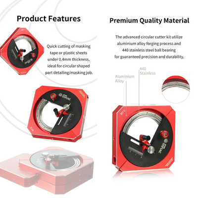 Stepless Circular Cutter By DSPIAE เครื่องตัดเทปบังพ่นแบบวงกลม Dspiae