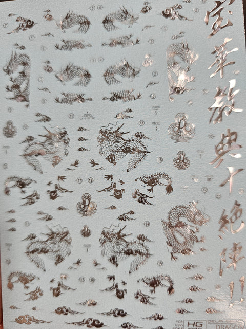 Delpi Decal (ดีคอลน้ำ) HG DRAGON Delpi Decal