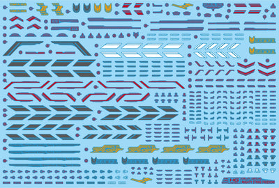 Delpi Water Decal (ดิแคลน้ำ) HG Mighty Strike Freedom Gundam Delpi Decal