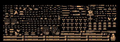 Delpi Metal Sticker (สติกเกอร์โลหะ) MG RX-93 V Gundam Ver.Ka (Gold) Delpi Decal