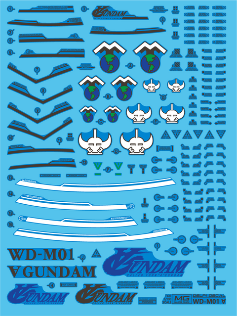 Delpi Water Decal (ดิแคลน้ำ) MG Turn A Gundam