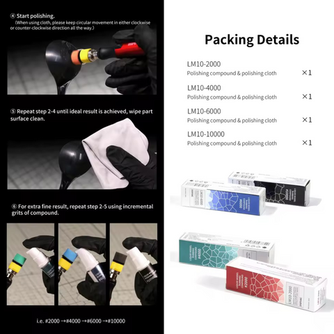 Polishing Tool Set By DSPIAE หัวฟองน้ำขัดเงา Dspiae