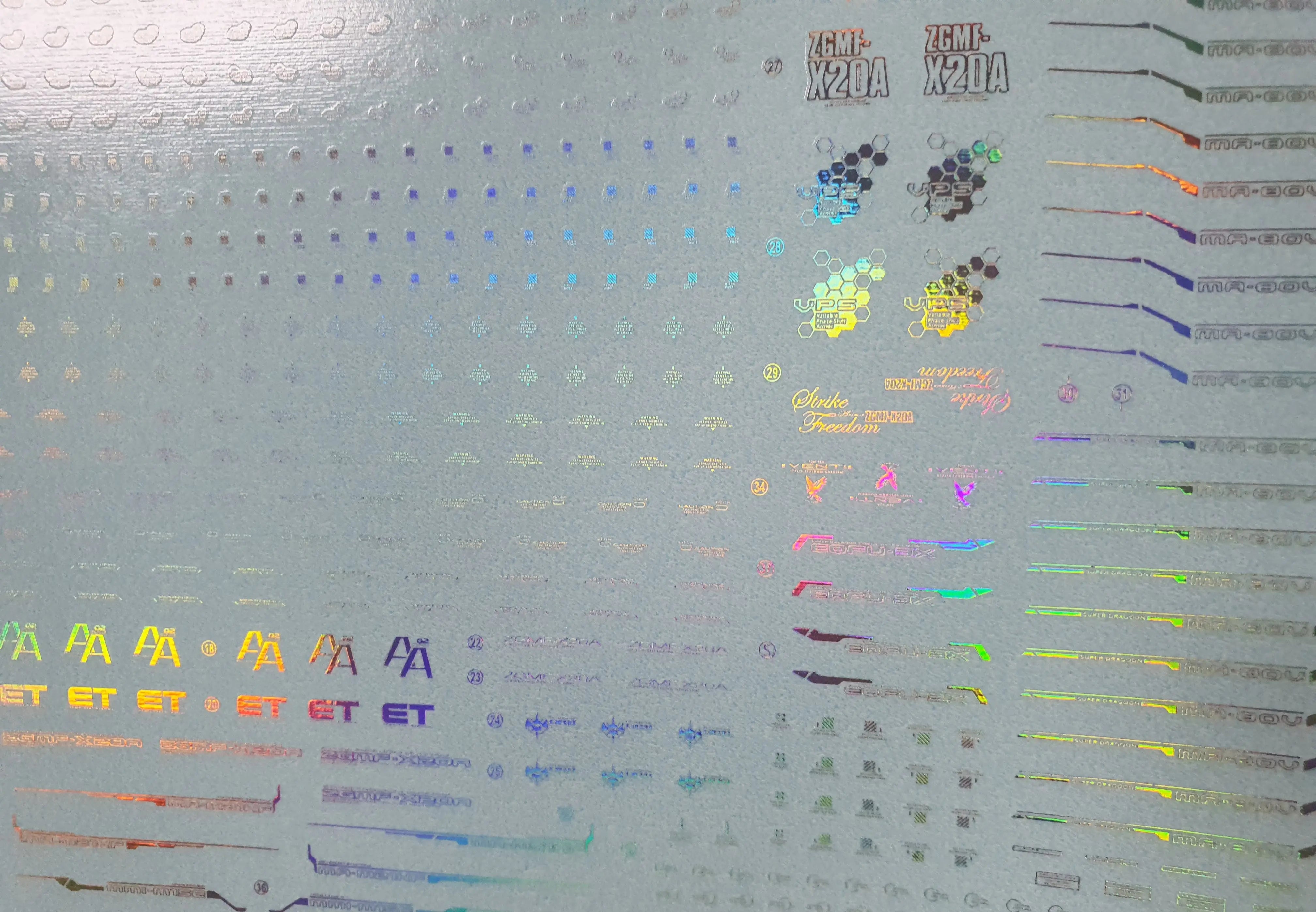 Delpi Water Decal (ดิแคลน้ำ) MGEX Strike Freedom Gundam Delpi Decal