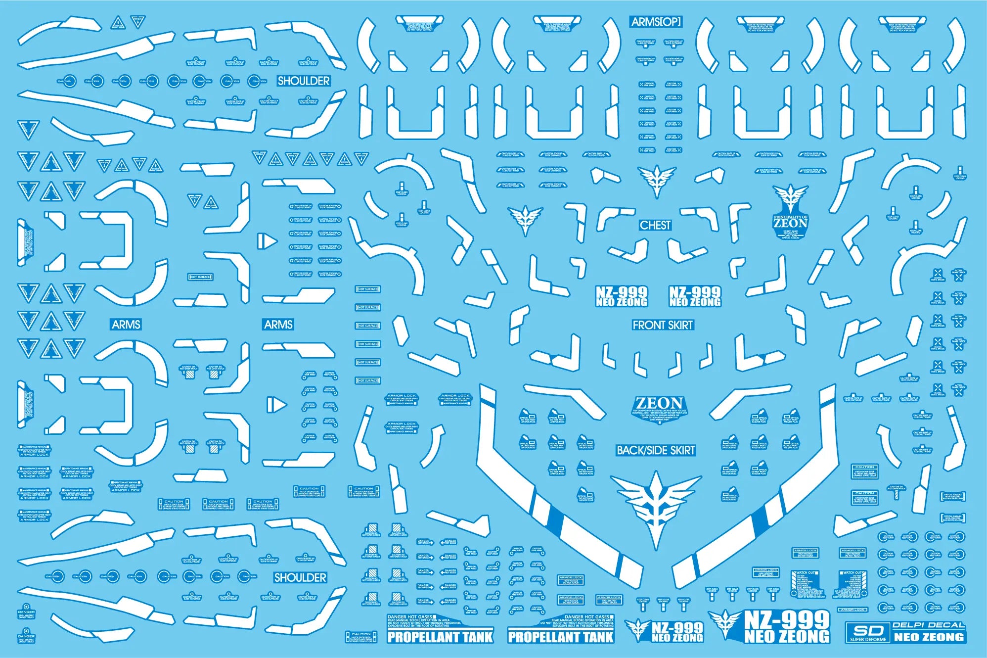 Delpi Water Decal (ดิแคลน้ำ) SD Neo Zeong Delpi Decal