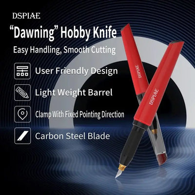 "Dawning" Hobby Knife By DSPIAE มีดอาร์ทไนฟ์ ด้ามพลาสติก พร้อมใบมีด รุ่น PT-DK Dspiae
