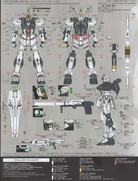 Delpi Decal (ดีคอลน้ำ) RG RX-98V (Double Fin Funnel) Delpi Decal
