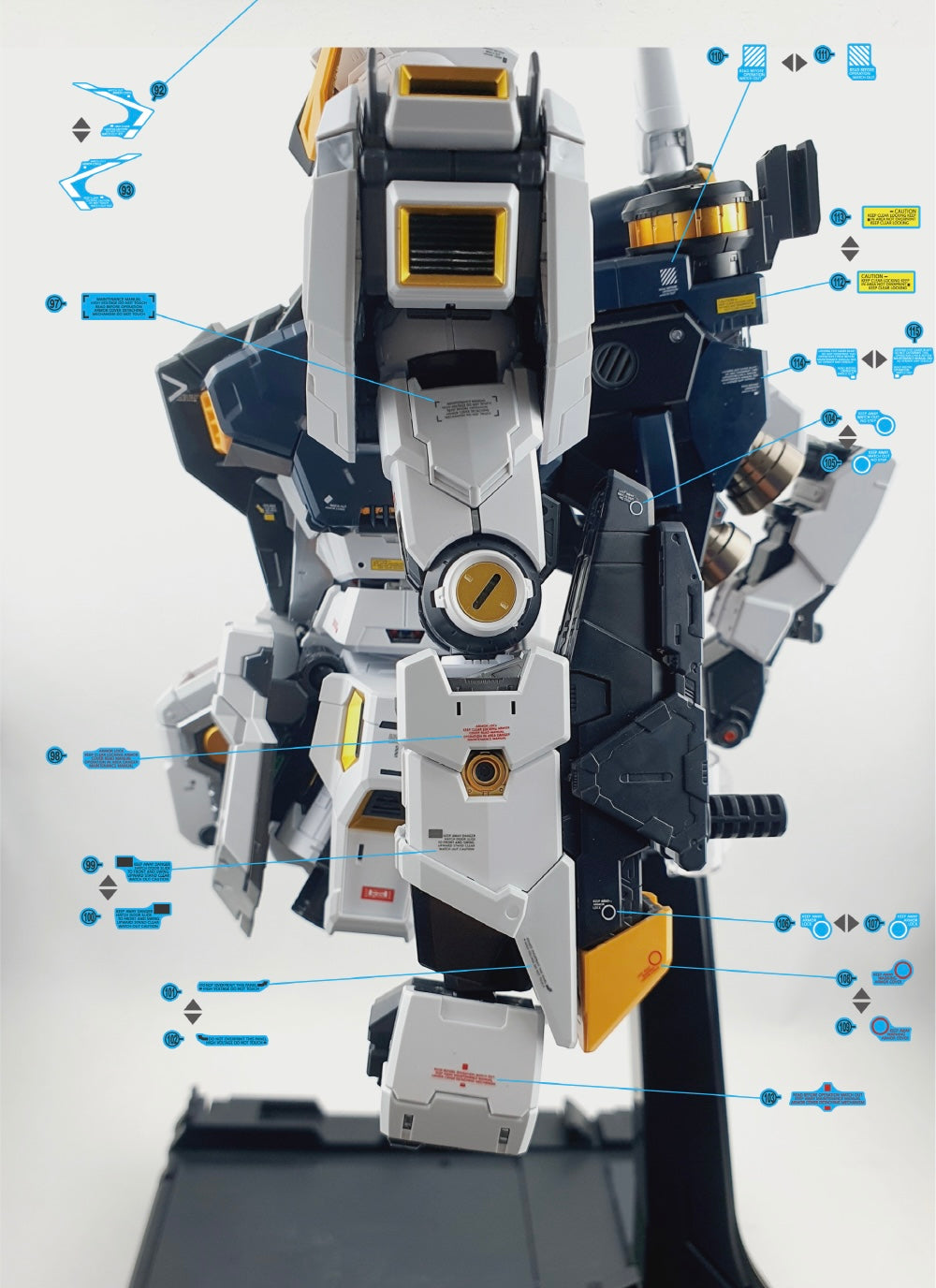 Delpi Decal (ดีคอลน้ำ) PG UNLEASHED RX-93 V VER. DELPI Delpi Decal