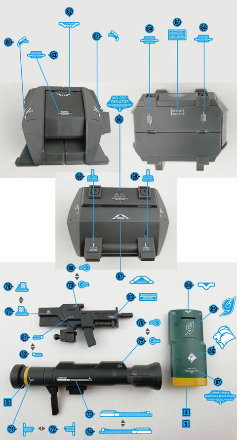 Delpi Decal (ดีคอลน้ำ) HG DESULTOR Delpi Decal