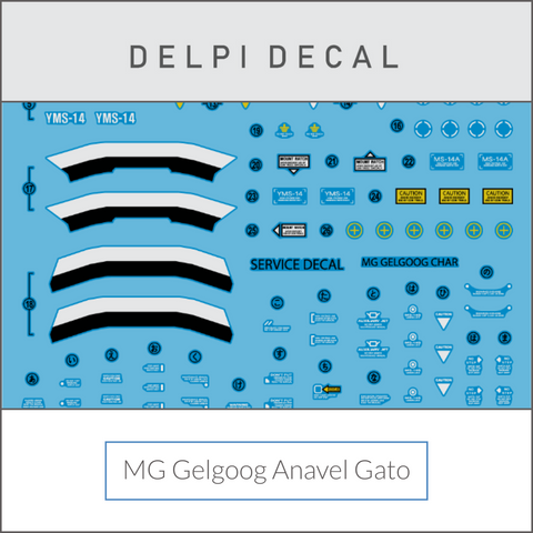 Delpi Water Decal (ดิแคลน้ำ) MG Gelgoog Anavel Gato