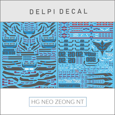 Delpi Water Decal (ดิแคลน้ำ) HG NEO ZEONG Narrative Delpi Decal