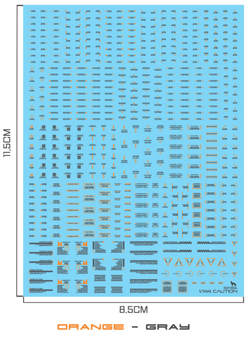 Delpi Water Decal (ดิแคลน้ำ) 1/144 Mechanical Caution