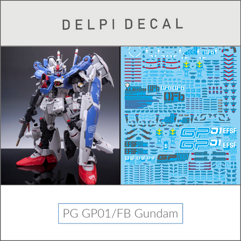 Delpi Water Decal (ดิแคลน้ำ) PG GP01/FB Gundam