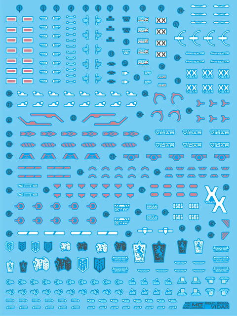 Delpi Decal (ดีคอลน้ำ) MG Vidar Delpi Decal