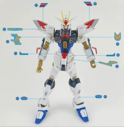 Delpi Water Decal (ดิแคลน้ำ) HG Mighty Strike Freedom Gundam Delpi Decal