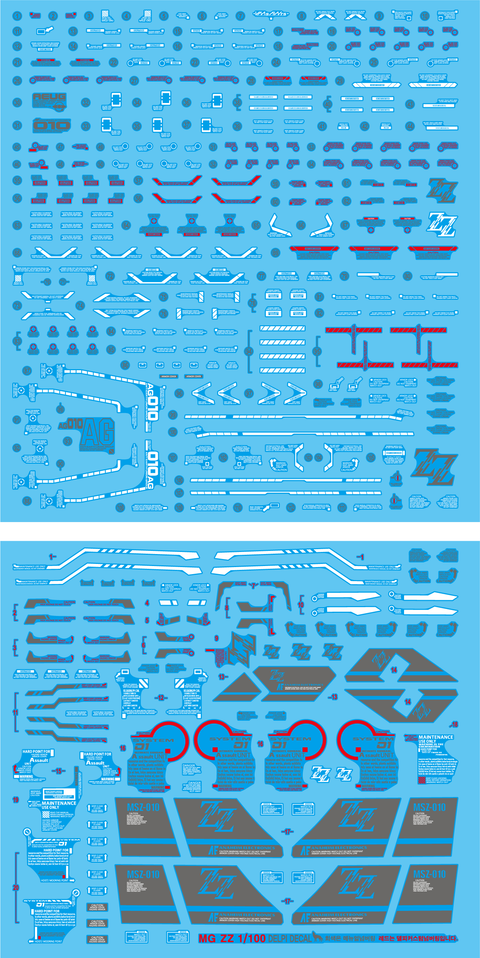Delpi Decal (ดีคอลน้ำ) MG ZZ Ver.Ka Delpi Decal