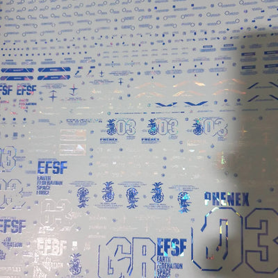 Delpi Water Decal (ดิแคลน้ำ) PG Unicorn Phenex Gundam (Delpi Custom) Delpi Decal